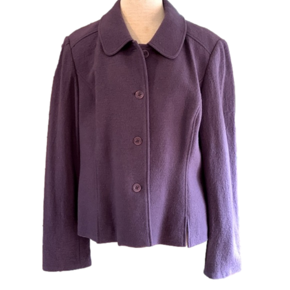 Pendleton XL purple merino wool jacket